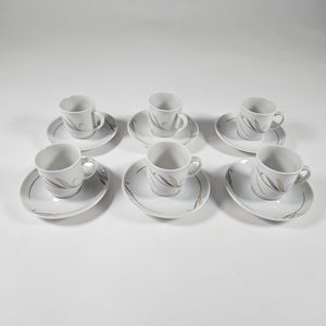Vintage Johann Seltmann Vohenstrauss Demitasse Set of 6 Cups And Saucers…